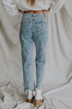 Henly Charmer Paisley Denim Pants