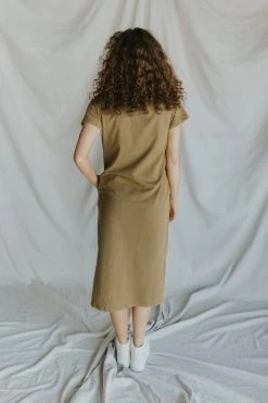 Henly Dresses Every Day Tee Dress In Olive