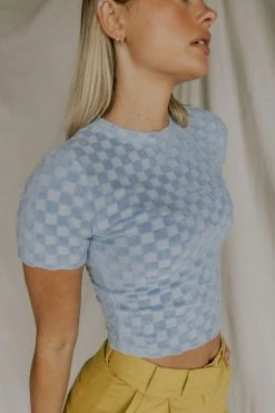 Henly Frenchie Checkered Tee