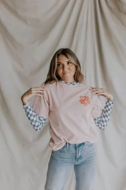 Henly Graphics Self Love Club Tee In Pink