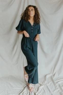 Henly Ready To Go Jumpsuit In Navy
