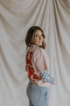 Henly Graphics Self Love Club Tee In Pink