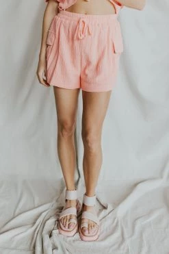 Henly SETS No Doubt Gauze Shorts In Bubblegum