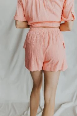 Henly SETS No Doubt Gauze Shorts In Bubblegum