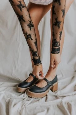 Henly Natania Maryjane Loafer In Black Malta Shoes