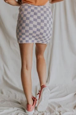 Henly *As If Checkered Set In Pink/Purple SALE