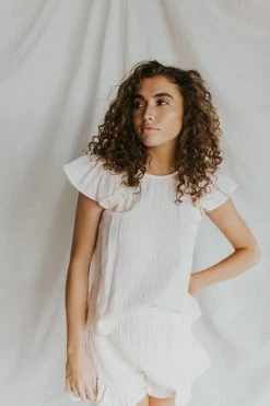 Henly Flutter By Gauze Blouse