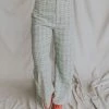 Henly Amy Plaid Pants In Pistachio Pants/Shorts