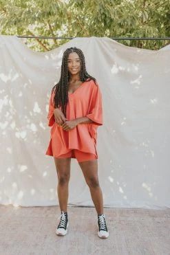 Henly SETS Free People Hot Shot Reversible Set In Grapefruit