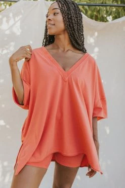 Henly SETS Free People Hot Shot Reversible Set In Grapefruit