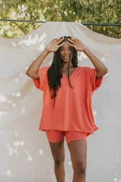 Henly SETS Free People Hot Shot Reversible Set In Grapefruit