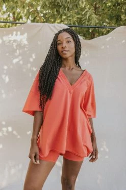 Henly SETS Free People Hot Shot Reversible Set In Grapefruit