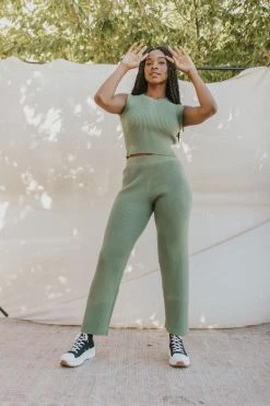 Henly SETS Adore You Sweater Pants In Olive