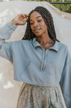 Henly Free People Kitty Pullover In Forest Earth