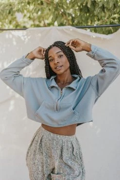 Henly Free People Kitty Pullover In Forest Earth