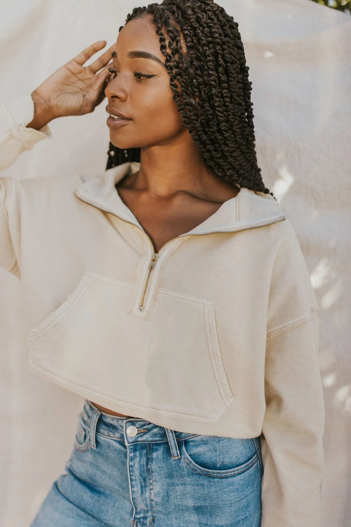 Henly Free People Kitty Pullover In White Swan