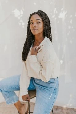 Henly Free People Kitty Pullover In White Swan