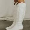 Henly Samara Tall Boot In White - RESTOCKING SOON