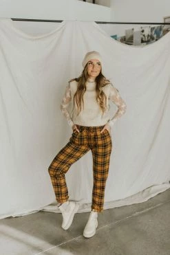 Henly Free People Margot Vest In Tea Combo Tops