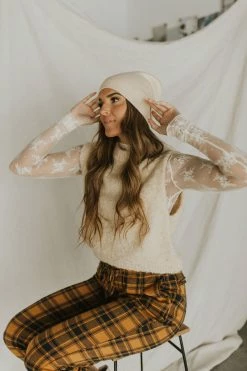 Henly Free People Margot Vest In Tea Combo Tops