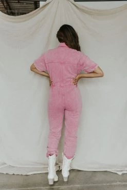Henly Kiana Jumpsuit In Acid Pink Jumpsuits