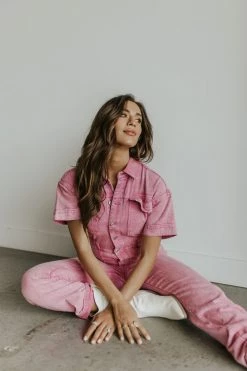 Henly Kiana Jumpsuit In Acid Pink Jumpsuits