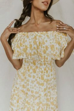 Henly Paradiso Floral Maxi In Yellow