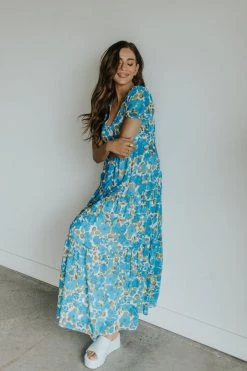 Henly Dresses Blue Bell Floral Maxi