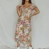 Henly Opal Floral Midi Dresses
