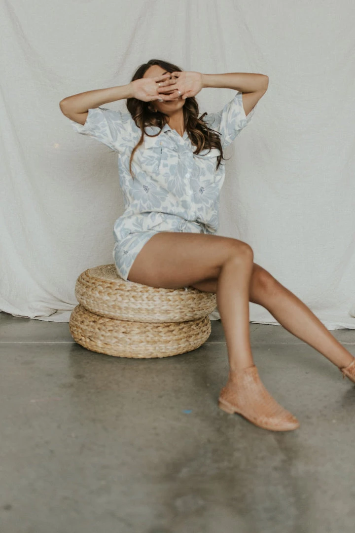 Henly SETS Tropicana Shorts In Blue