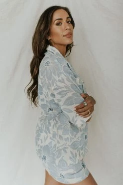 Henly Tropicana Top In Blue SETS