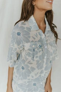 Henly Tropicana Top In Blue SETS