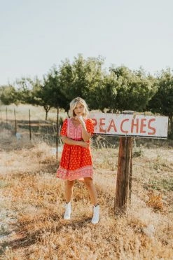 Henly Dresses Elora Dress In Boho Red
