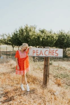 Henly Dresses Elora Dress In Boho Red