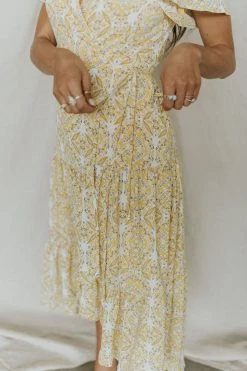 Henly Annabelle Wrap Midi In Buttercup Dresses