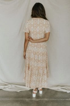 Henly *Annabelle Wrap Midi In Peach SALE