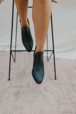 Henly Free People Charm Double V Ankle Boot In Black