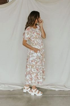 Henly Leora Floral Midi Dresses