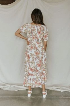Henly Leora Floral Midi Dresses