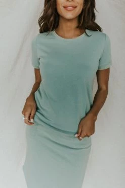 Henly Everyday Tee In Jade