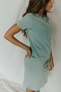 Henly Everyday Tee In Jade