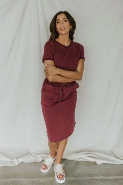 Henly Everyday Tee In Plum SETS