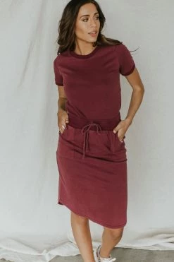 Henly Everyday Tee In Plum SETS