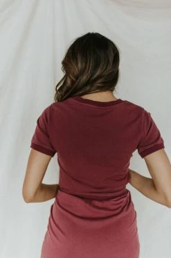 Henly Everyday Tee In Plum SETS