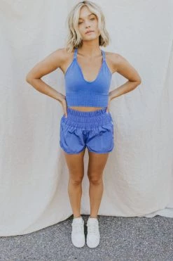 Henly Free People Way Home Short In African Violet