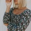 Henly SALE *Kelly K Floral Crop In Black