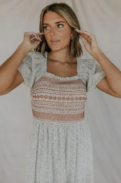 Henly Dresses Marni Embroidered Midi