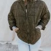 Henly Free People Dolman Quilted Knit Jacket In Dusted Military Jackets/Shackets/Blazers