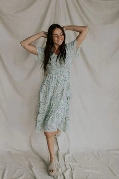 Henly Maisie Smocked Dress In Mint