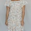 Henly Fleur Gauze Dress In Ivory Dresses